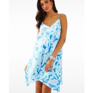 Lilly Pulitzer Bay Blue Into The Deep Clara Dress